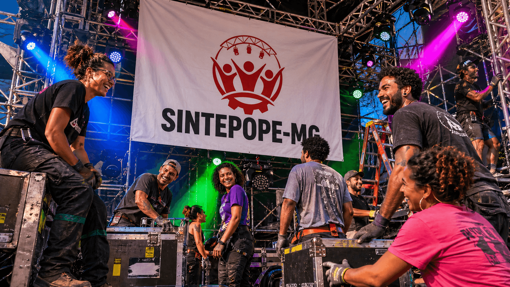 Profissionais de eventos em atuação colaborativa